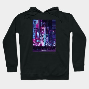 Tokyo Street Neon Synthwave Hoodie